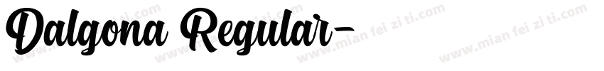 Dalgona Regular字体转换